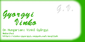 gyorgyi vinko business card